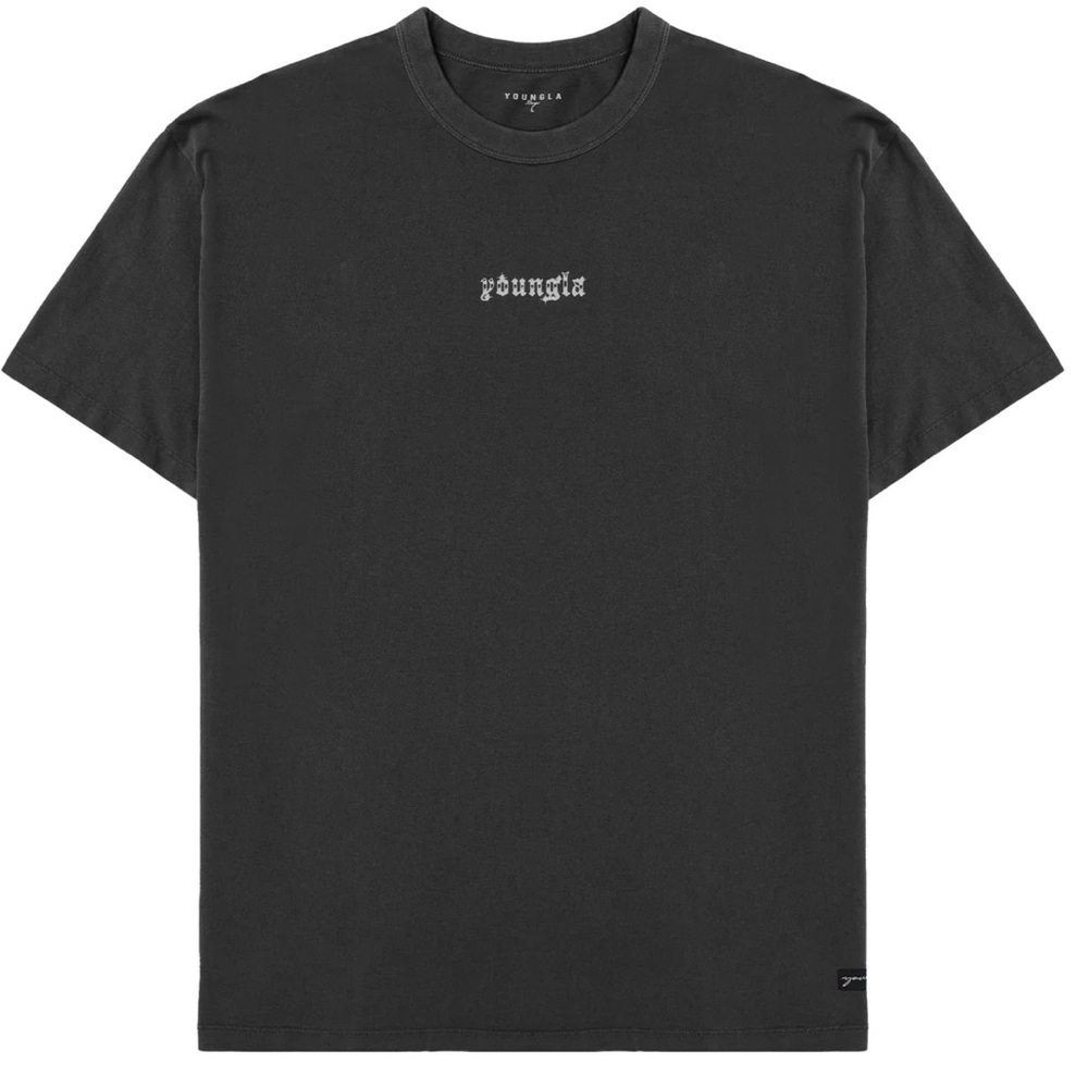 YoungLA 471 CHROME TEE - S - Black Wash